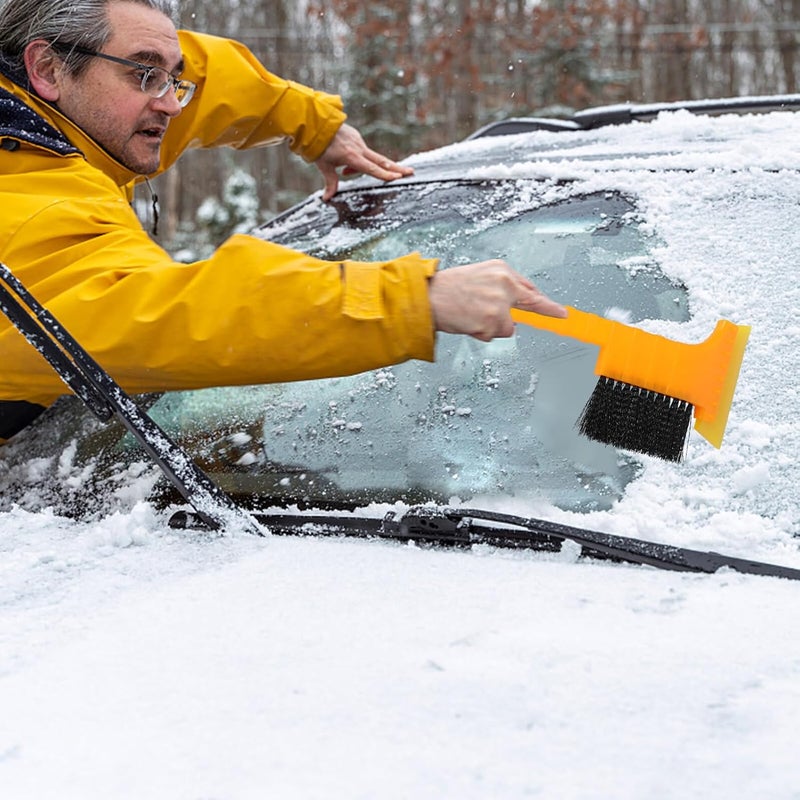 ABOOFAN 2 Pcs 2-in-1 Ice Scraper and Snow Brush Car Windshield Cleaning Kit Winter Snow Removal Tool for Vehicle Exterior Accessories - Image 4