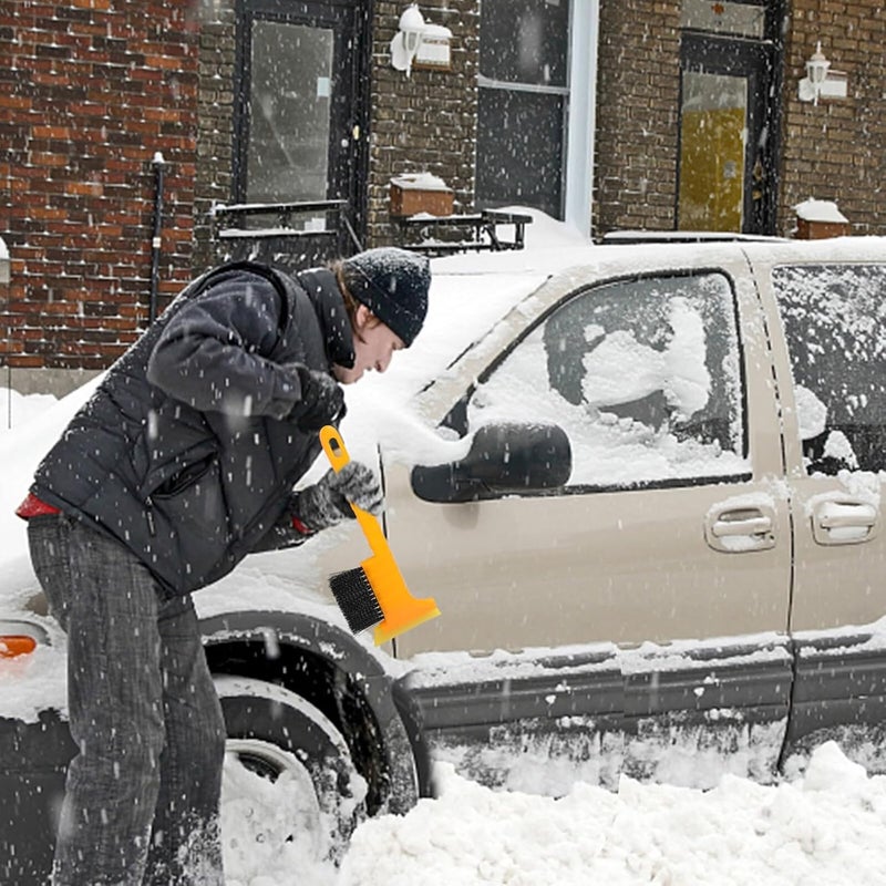 ABOOFAN 2 Pcs 2-in-1 Ice Scraper and Snow Brush Car Windshield Cleaning Kit Winter Snow Removal Tool for Vehicle Exterior Accessories - Image 3