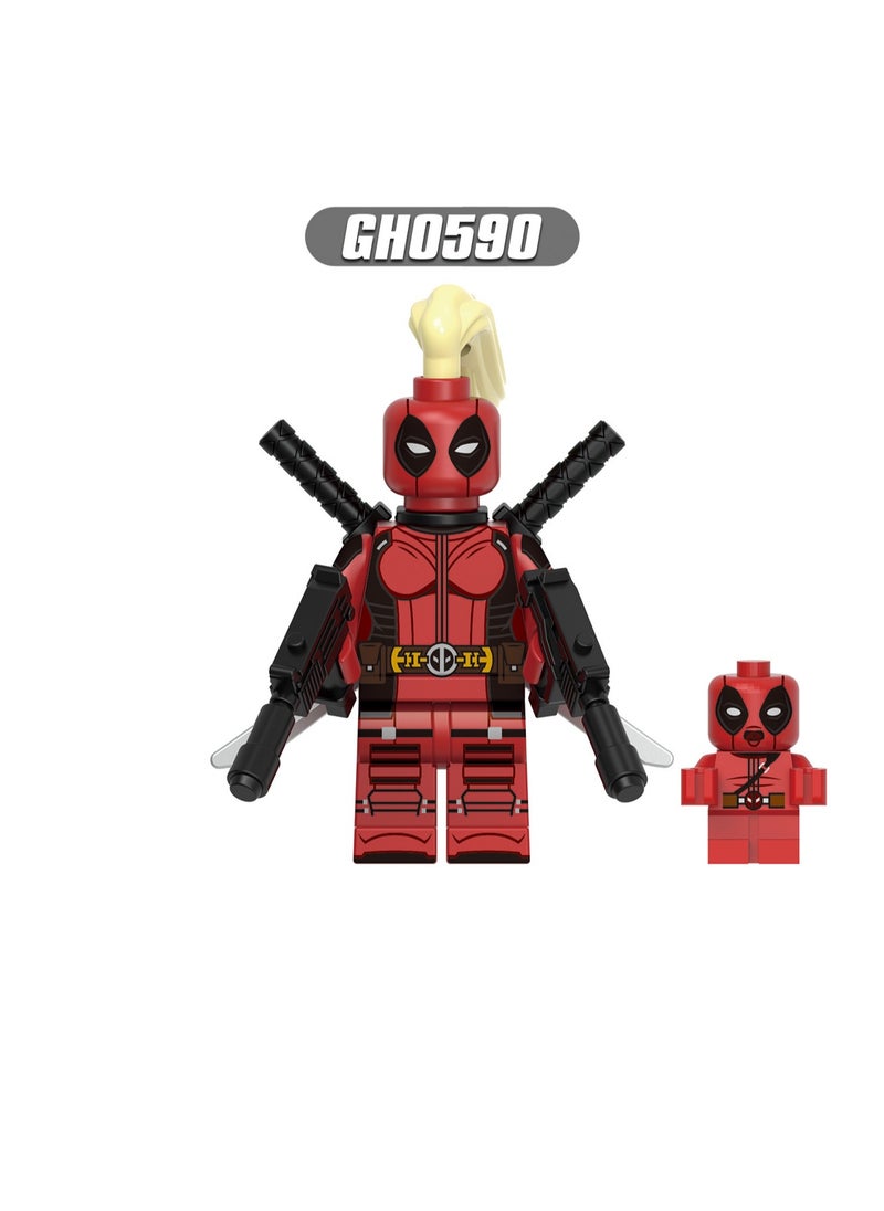 6 Piece Set Of Superhero Series Children's Educational Building Blocks Toys Suitable For Boys Gifts Bag Pack  - Image 2