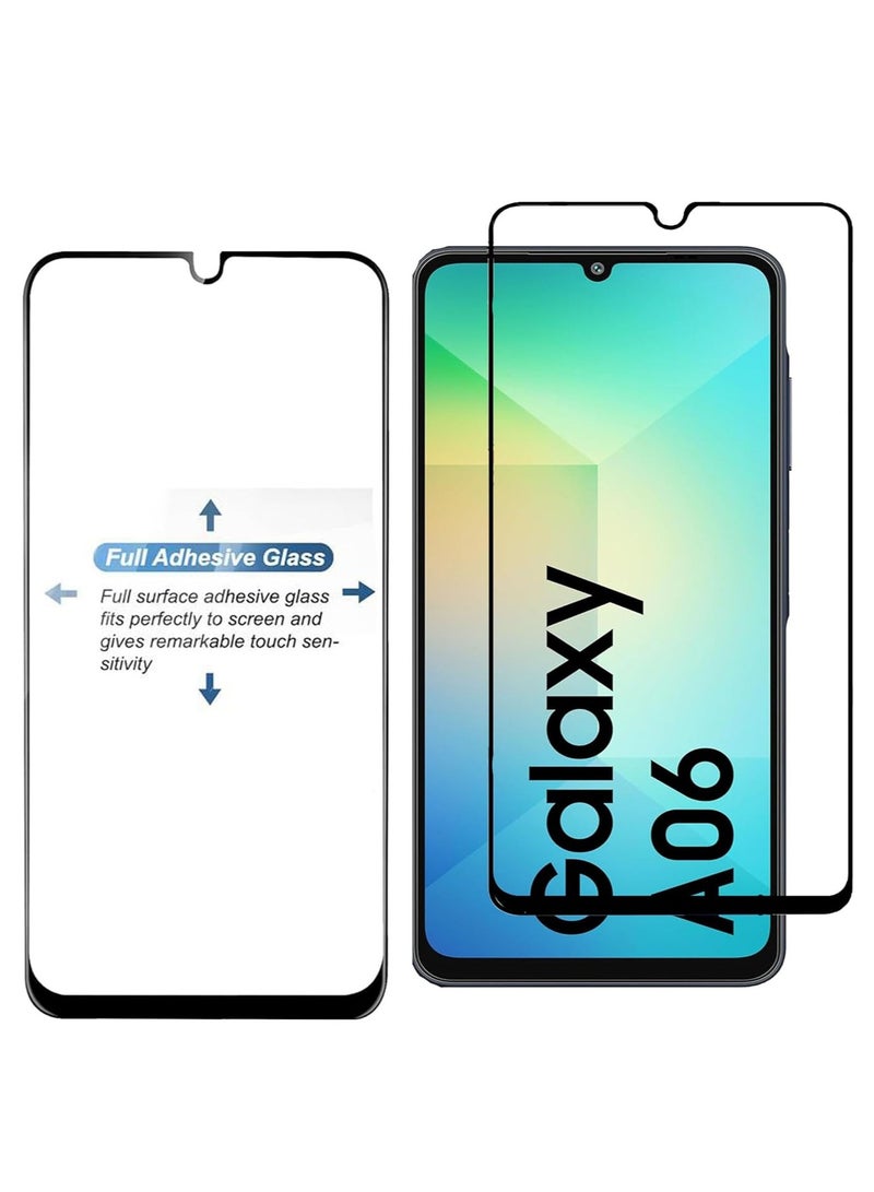 HD PLUS Samsung Galaxy A06 HD Plus Premium Tempered Glass Screen Protector With Black Frame  - Image 5