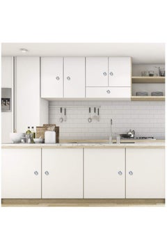 Y&D 10 Pack Dresser Drawer Cabinet Knobs 30 mm Diamond Shaped Crystal Glass Pulls for Kitchen Wardrobe Cupboard  - Image 4