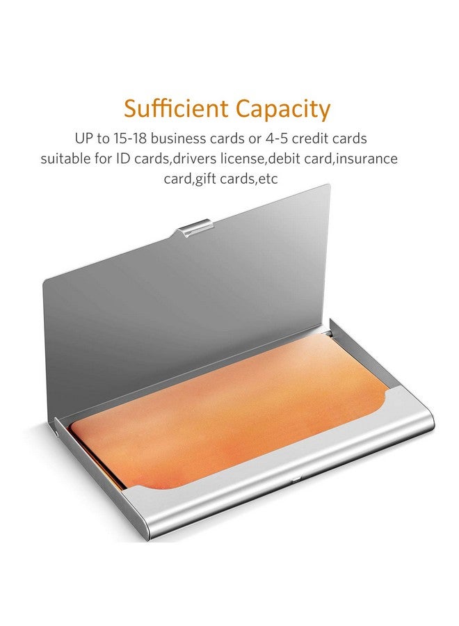 Leinuosen 10 Pack Business Card Holder Case Aluminum Business Name Card Credit Card Case Pocket Business Card Case Wallet Business Card Carrier For Men & Women,2.36 X 3.66 Inch,10 Colors Available  - Image 5