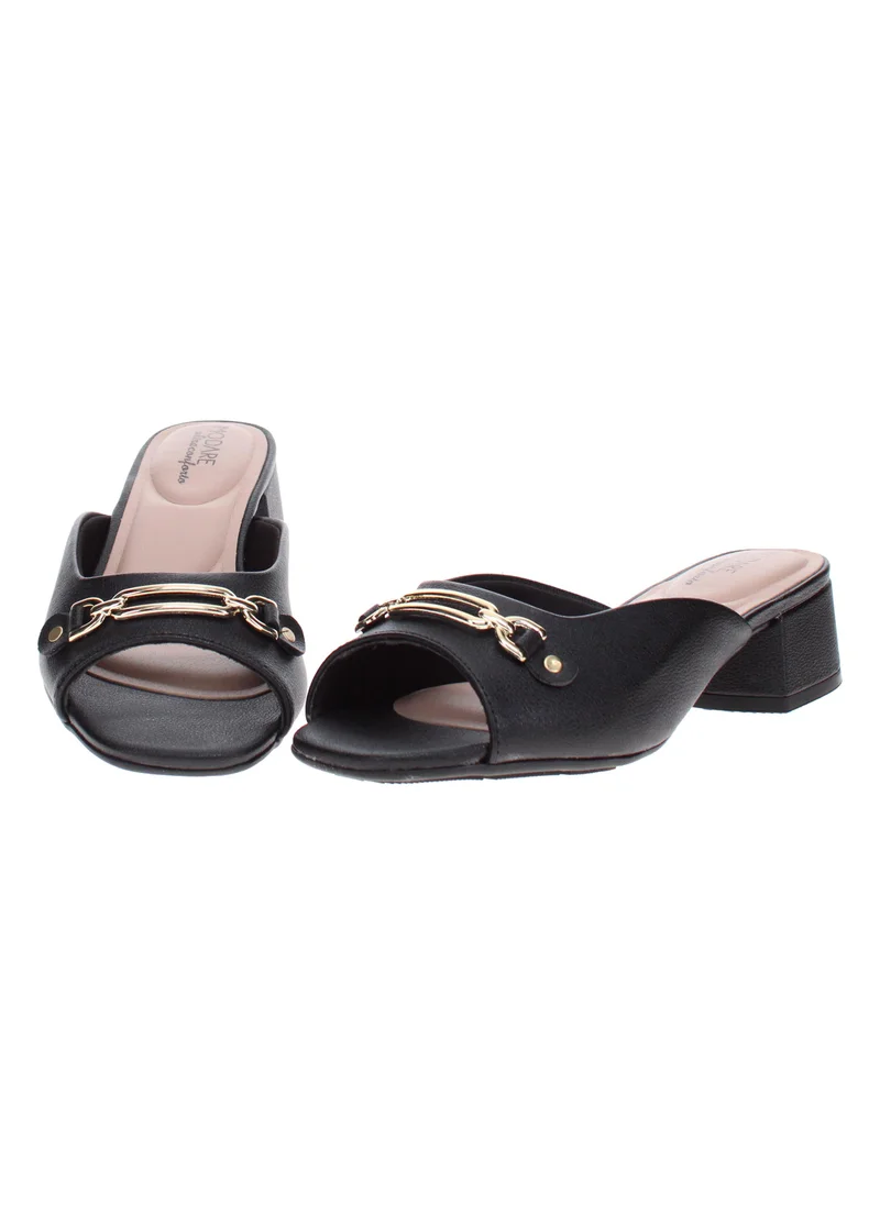 Modare Black Modare Women’s Flat Summer Footwear – Lightweight Slip-On Comfort with Stylish Casual Design for Women | Best Price UAE