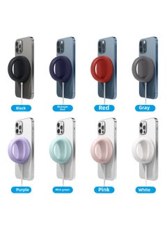 Suitable For Apple Magsafe Wire Charger Protective Case Bracket Silicone Case For Iphone Universal Dustproof-Color:Grey