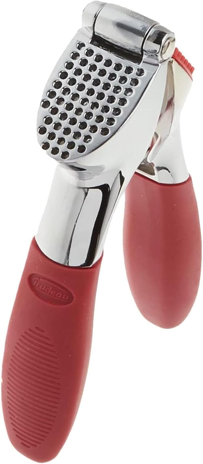 Trudeau Trudeau Garlic Press  Effortless Garlic Crusher with BuiltIn Cleaning Aid Large Garlic Chamber Comfortable Ergonomic Handle BPAFree  DishwasherSafe  Quick and Easy Meal Preparation - Image 1