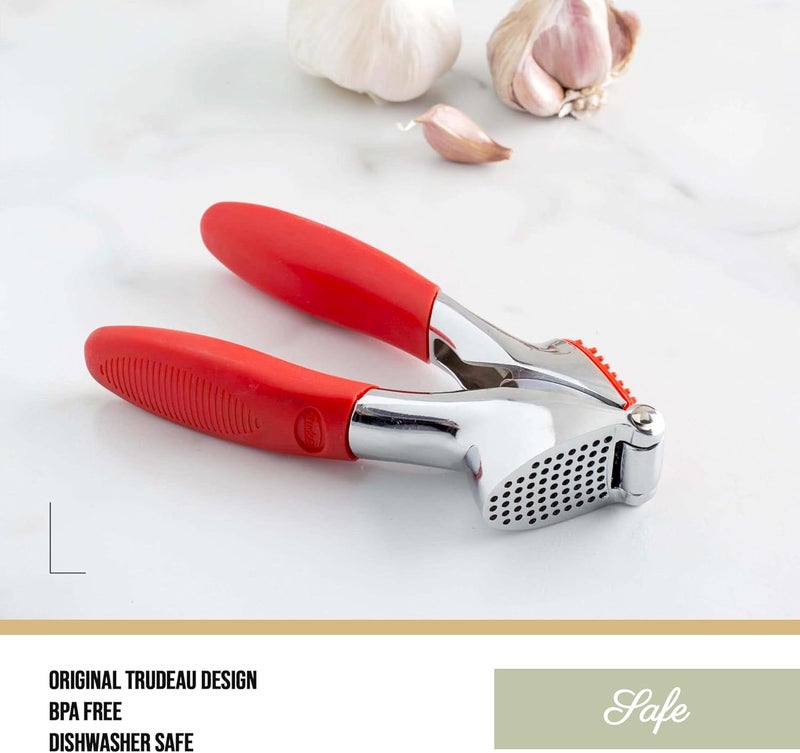 Trudeau Trudeau Garlic Press  Effortless Garlic Crusher with BuiltIn Cleaning Aid Large Garlic Chamber Comfortable Ergonomic Handle BPAFree  DishwasherSafe  Quick and Easy Meal Preparation - Image 5
