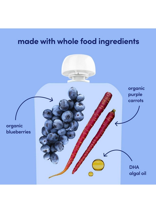 Cerebelly Organic Baby Food Pouches - Organic Purple Carrot Blueberry Pouch Protein, Healthy Fats, Non-Gmo Baby Food Meals 4 Ounce Bpa-Free Toddler Purees, 1 Count - Image 5