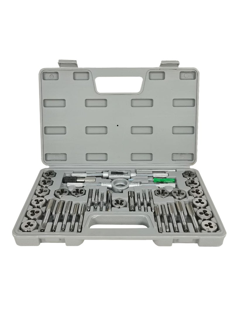 40Pcs Tap And Die Metric Set Nut & Bolt Screw Multi-function Thread Cutter Wrench Tools - Image 1