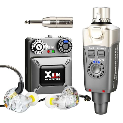 Xvive U4T9 Wireless in-Ear Monitor System with Dual Balanced-Armature Drivers IEM Earphone for Musician - Image 1