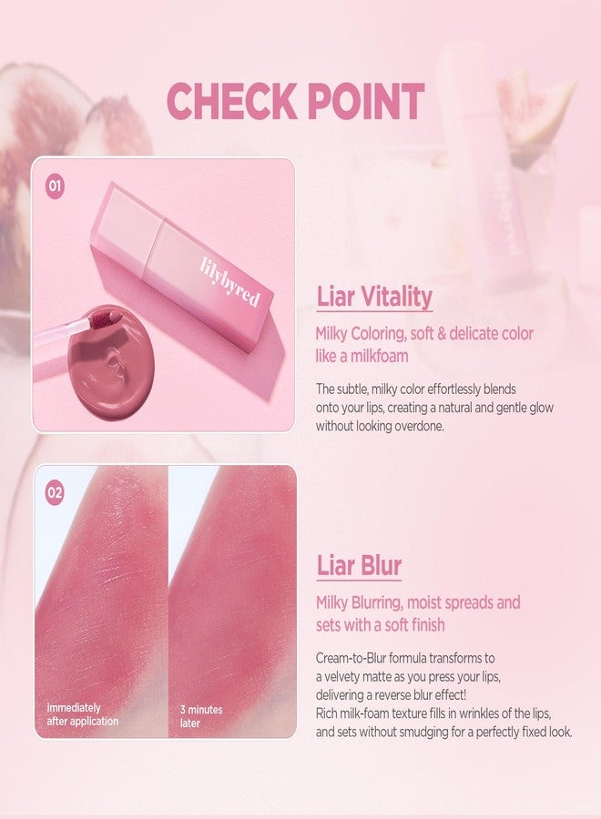lilybyred تلوين الشفاه الحليبي الحلو من ليليبايريد | صبغة شفاه كورية بتركيبة مات مرطبة، قوام رغوي حليبي، حاجز هيدرو-مات، تأثير تمويه ناعم، خفيف الوزن، يدوم طويلاً، مقاوم للتلطخ، 0.14 أونصة (03 فراولة بيبي شيو) - Image 3