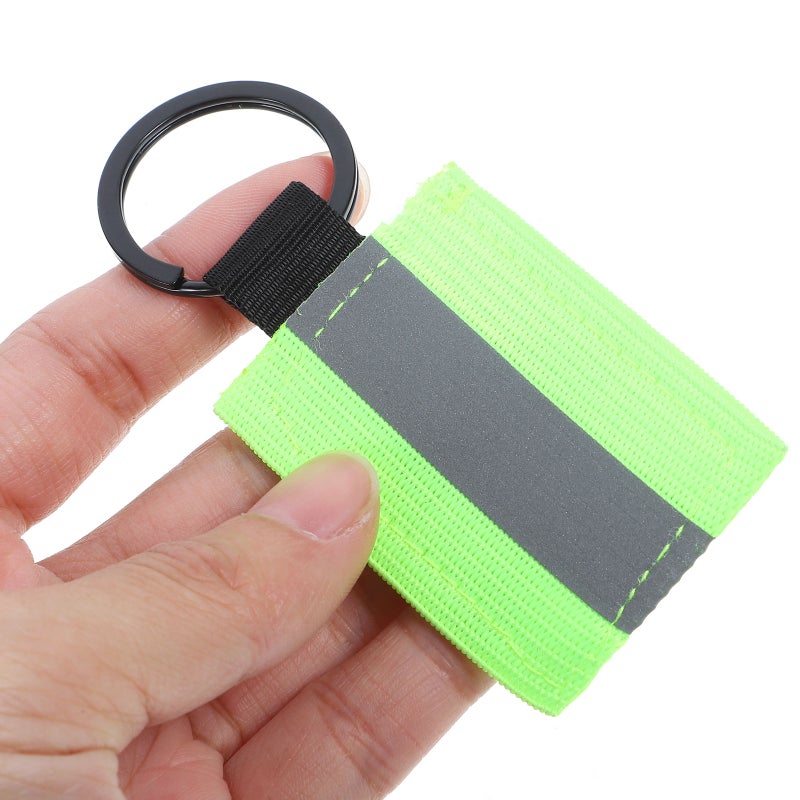 10pcs Reflective Key Holder Tags Reflective Zipper Pulls Stylish Pendant Keychain Reflectors - Image 5