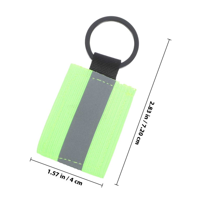 10pcs Reflective Key Holder Tags Reflective Zipper Pulls Stylish Pendant Keychain Reflectors - Image 2