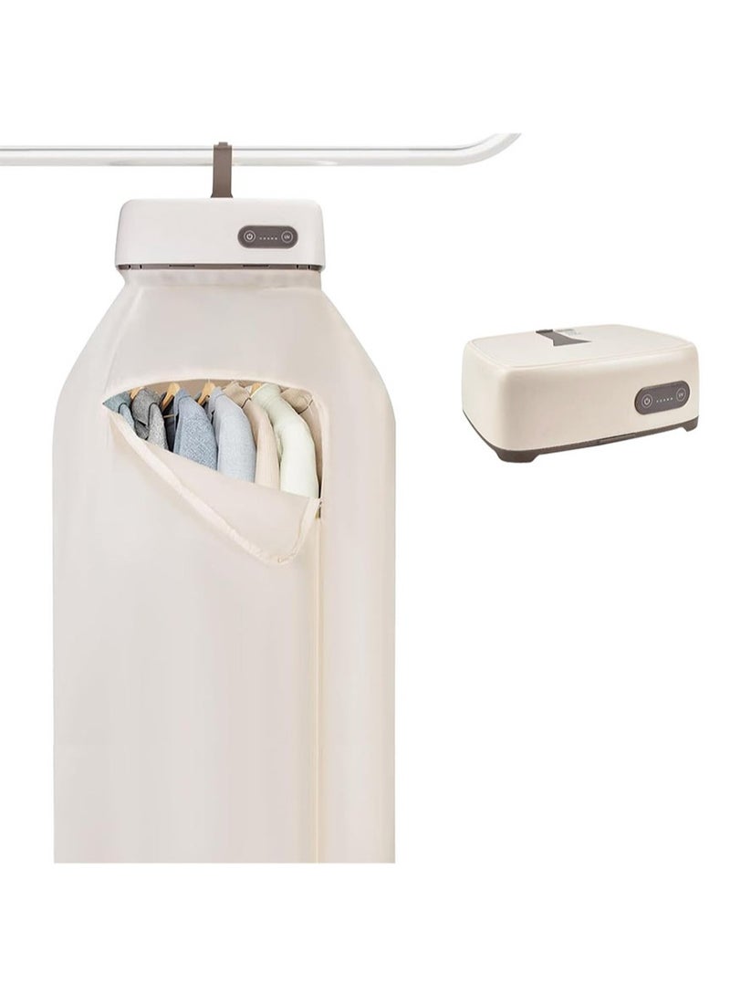 Muyixin Portable Clothes Dryer, 20min-2H Quickly Drying, PTC Heating Compact Dryer Machine with 1-8H Timer, for Apartments, Travel Dorm RVs, Light Clothes, Underwear, Baby Clothes  - Image 1