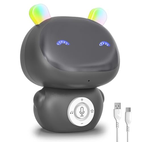 Mirana Mr. Robot | Smart Interactive Talkback Toy for Kids | USB Rechargeable Type-C | in-Built Music | Best Gift for Boys & Girls 2 3 4 5 6 7 8+ Years (Grey) - Image 1
