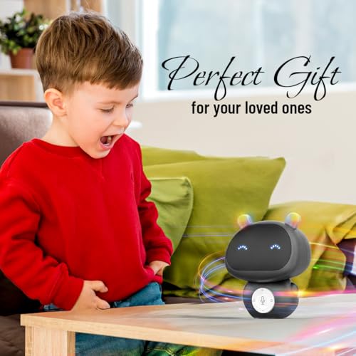 Mirana Mr. Robot | Smart Interactive Talkback Toy for Kids | USB Rechargeable Type-C | in-Built Music | Best Gift for Boys & Girls 2 3 4 5 6 7 8+ Years (Grey) - Image 4