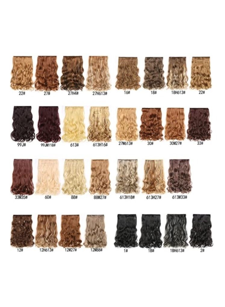 إستيل رأس كامل بطول قطعة واحدة مفرود وبودي ويف مع 5 مشابك مناسبة للنساء والفتيات - Image 5