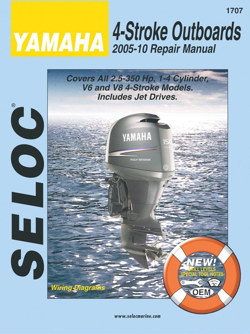 Sierra 18-01707 Yamaha 4-Stroke Outboard Repair Manual (2005-2010)