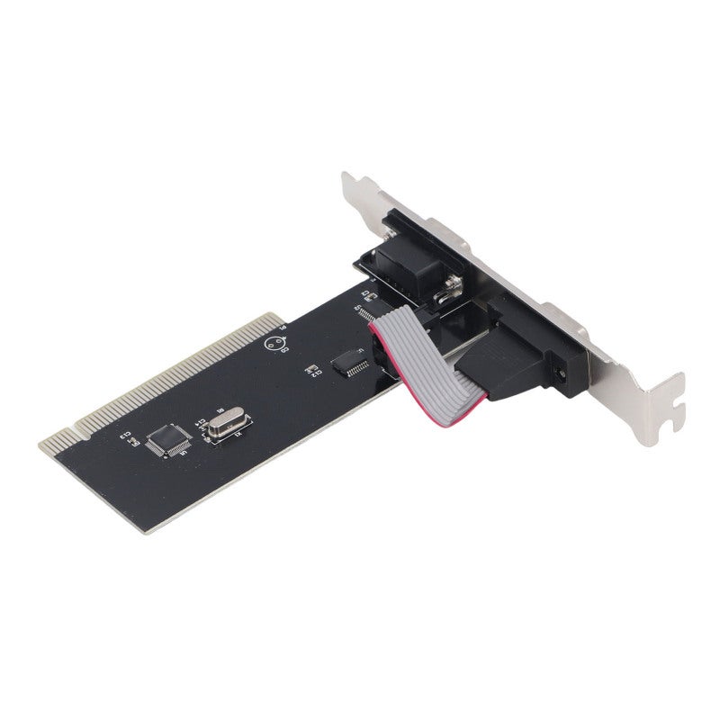PCIe Serial Expansion Card 2 RS232 DB9 Serial Ports - Universal Compatibility With Full Slim Brackets for Industrial Control Equipment POS Systems Desktop PCs - Image 3