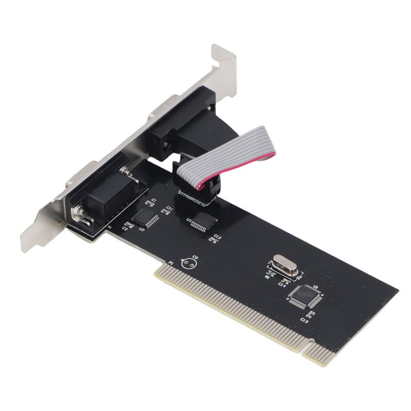 PCIe Serial Expansion Card 2 RS232 DB9 Serial Ports - Universal Compatibility With Full Slim Brackets for Industrial Control Equipment POS Systems Desktop PCs - Image 5