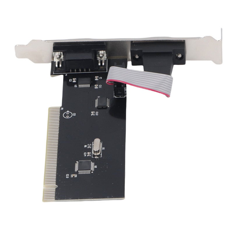 PCIe Serial Expansion Card 2 RS232 DB9 Serial Ports - Universal Compatibility With Full Slim Brackets for Industrial Control Equipment POS Systems Desktop PCs - Image 4