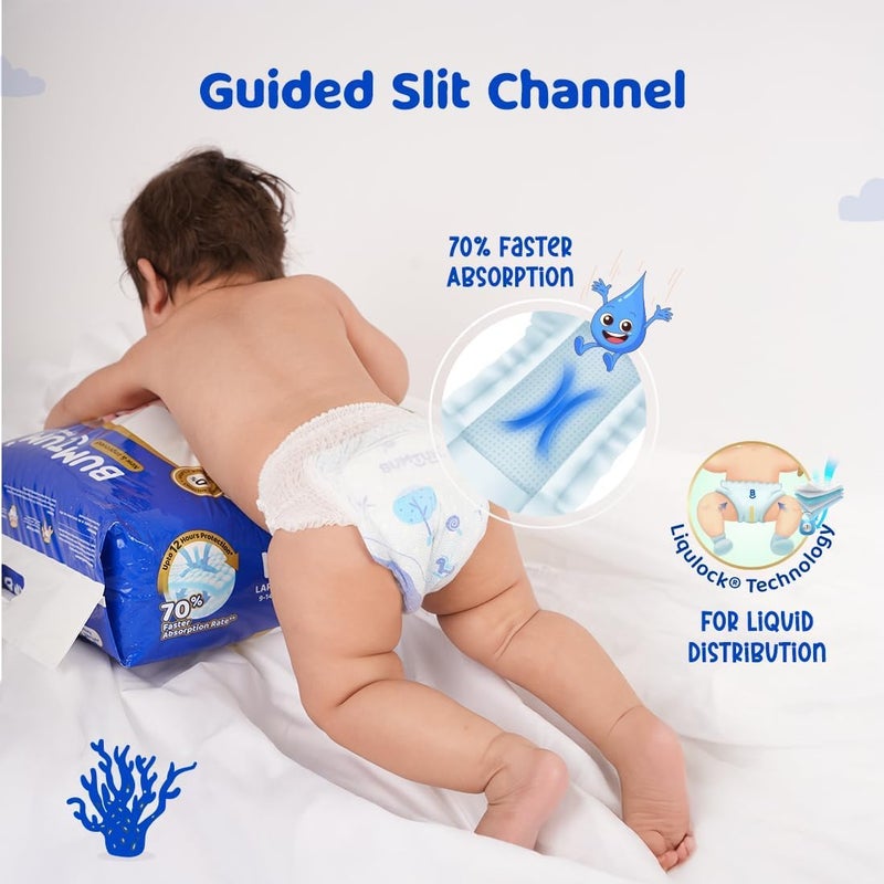 Bumtum بامتوم حفاضات الأطفال، XXL (المقاس 6)، 15-25 كجم، 52 قطعة - Image 2