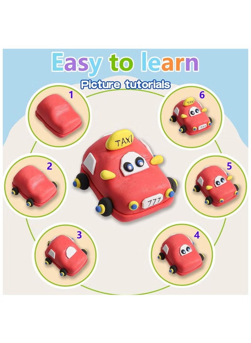 36 Colors Plasticine with 3 Sculpting Tools, Air Dry Clay, Modeling Clay Kit, DIY Plasticine - Image 4