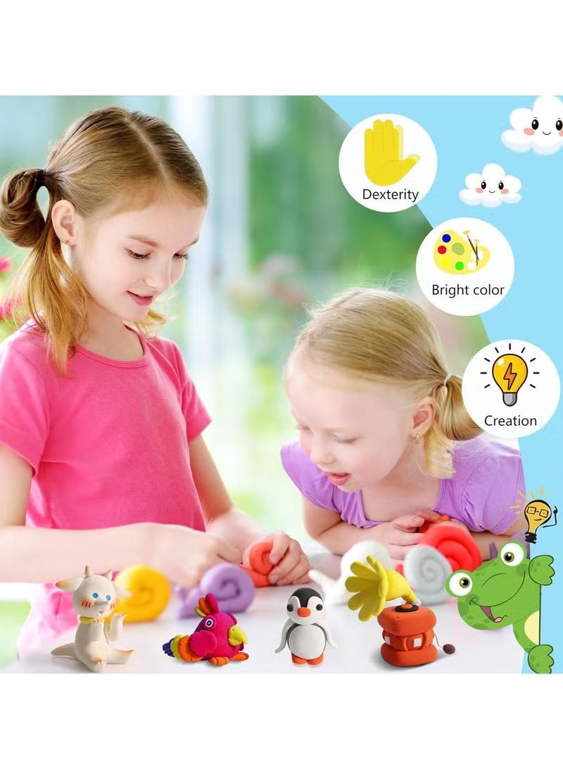 36 Colors Plasticine with 3 Sculpting Tools, Air Dry Clay, Modeling Clay Kit, DIY Plasticine - Image 5