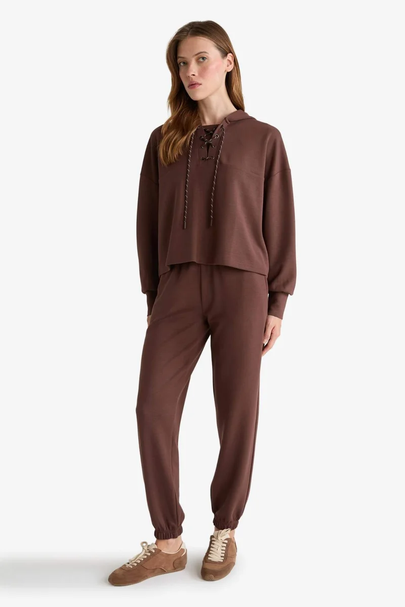 Defacto Elastic Waist Basic Pajama Pants