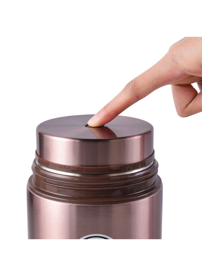 Tafuco Braising Pot, 316 Stainless Steel Inner Pot, Thermal Food Jar, Insulated Porridge Container, Braising Pot T2265, Brown, 1l - Image 5
