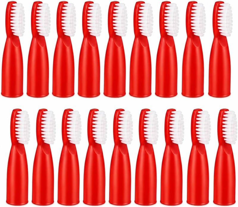 Baluue 20pcs Prison Toothbrush Finger Sleeve for Detention Centers Safe Handle Mini Brush Soft Bristles Portable Oral Care Tool - Image 1