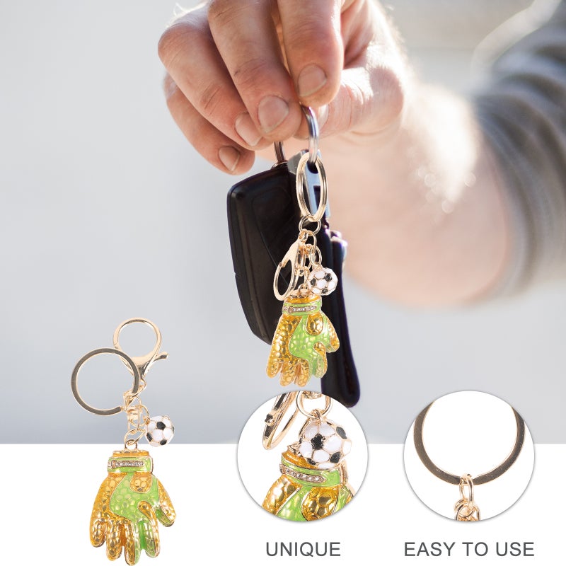 Car Keychain Bag Pendant Purse Glove Shaped Hanging Chain for Decoration - Image 4