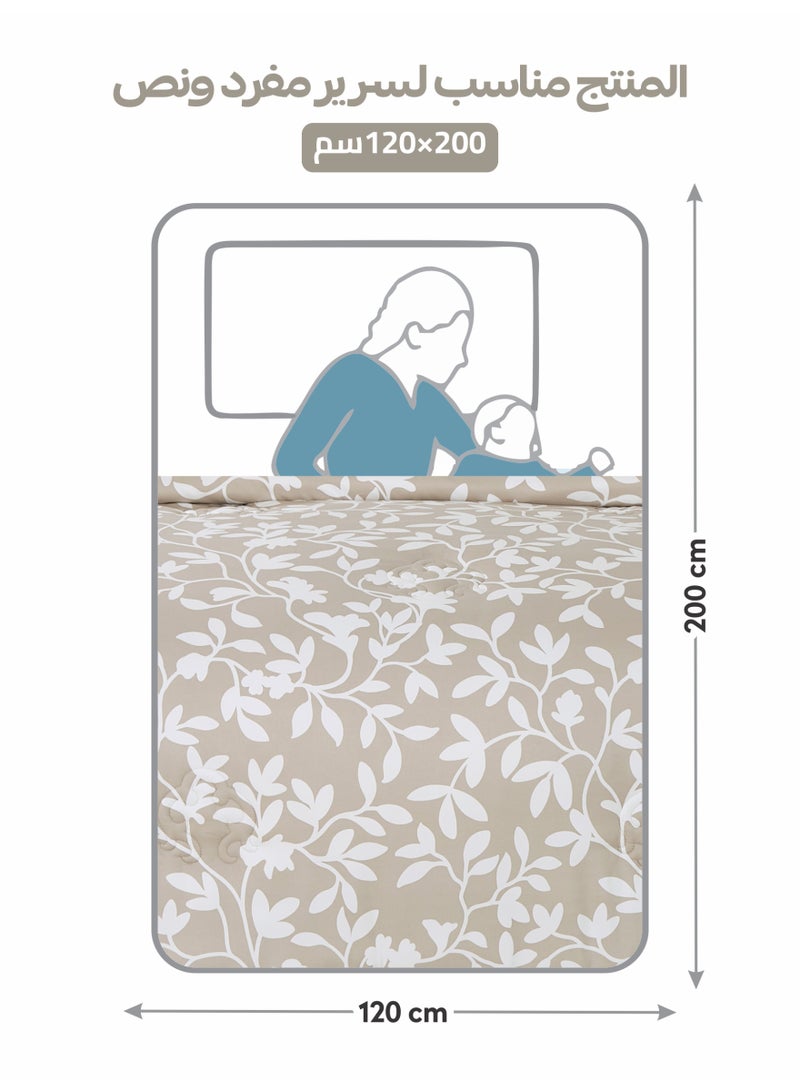 Doona Printed 4-Pcs Single Comforter Bedding Set Fits 120x200cm -Includes Comforter, Fitted Sheet, Pillow Shams & Pillowcases – Soft Microfiber Fabric with Soft 350 GSm Filling - Image 3