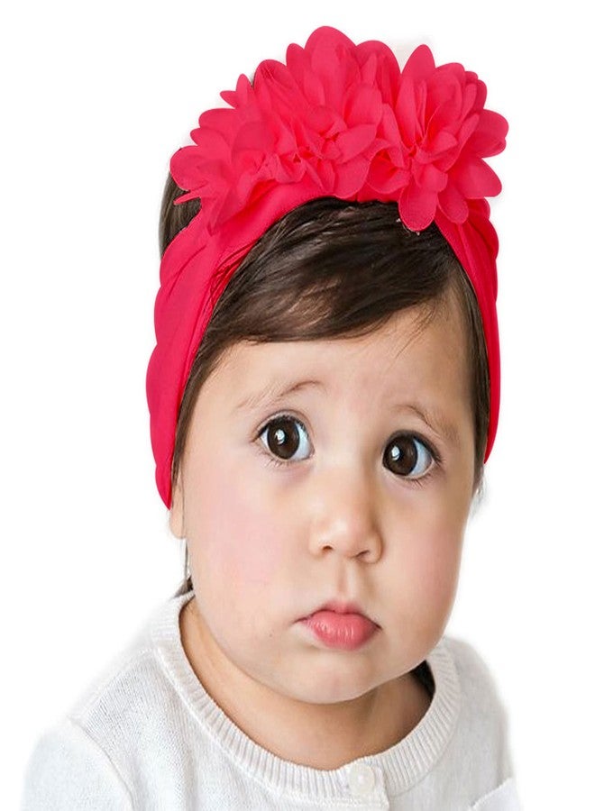 Bembika Floral Headband For Baby Girl Hair Accessories For Girls Headband For Babies Pink - Image 1
