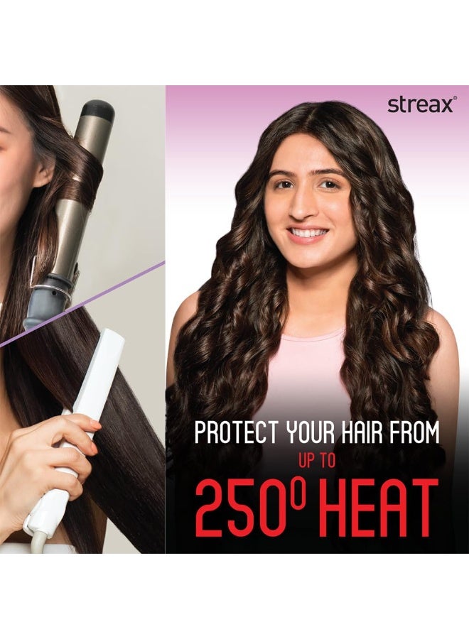 ستريكس بخاخ الحماية من الحرارة للشعر -100 مل، بخاخ تصفيف الشعر للنساء والرجال، بخاخ الحماية من الحرارة للشعر حتى 250 درجة مئوية وتقليل تقصف الشعر بمعدل 2X، خالي من التجعد ويساعد في التحكم في التلف - Image 3