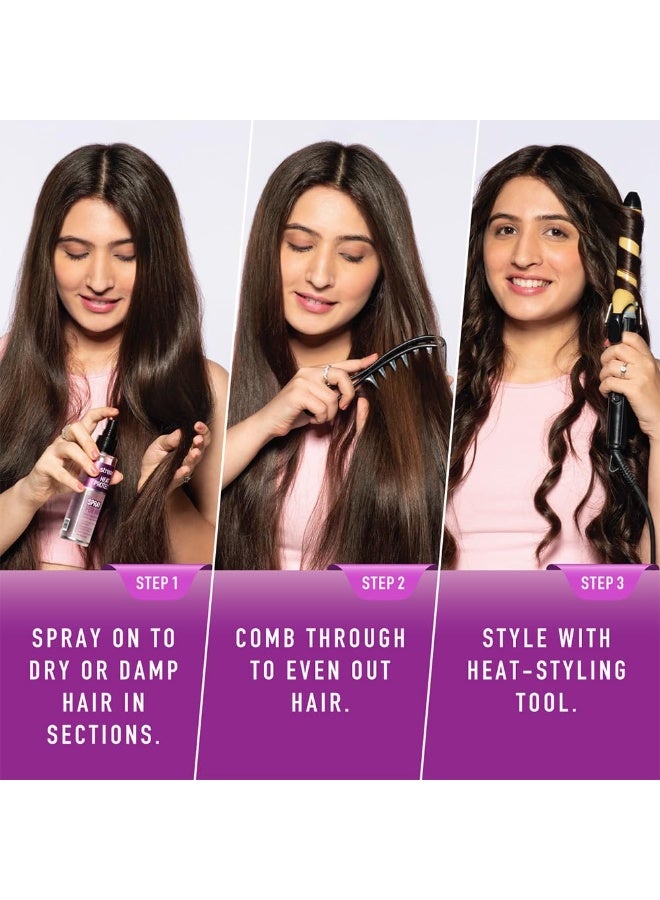 ستريكس بخاخ الحماية من الحرارة للشعر -100 مل، بخاخ تصفيف الشعر للنساء والرجال، بخاخ الحماية من الحرارة للشعر حتى 250 درجة مئوية وتقليل تقصف الشعر بمعدل 2X، خالي من التجعد ويساعد في التحكم في التلف - Image 5