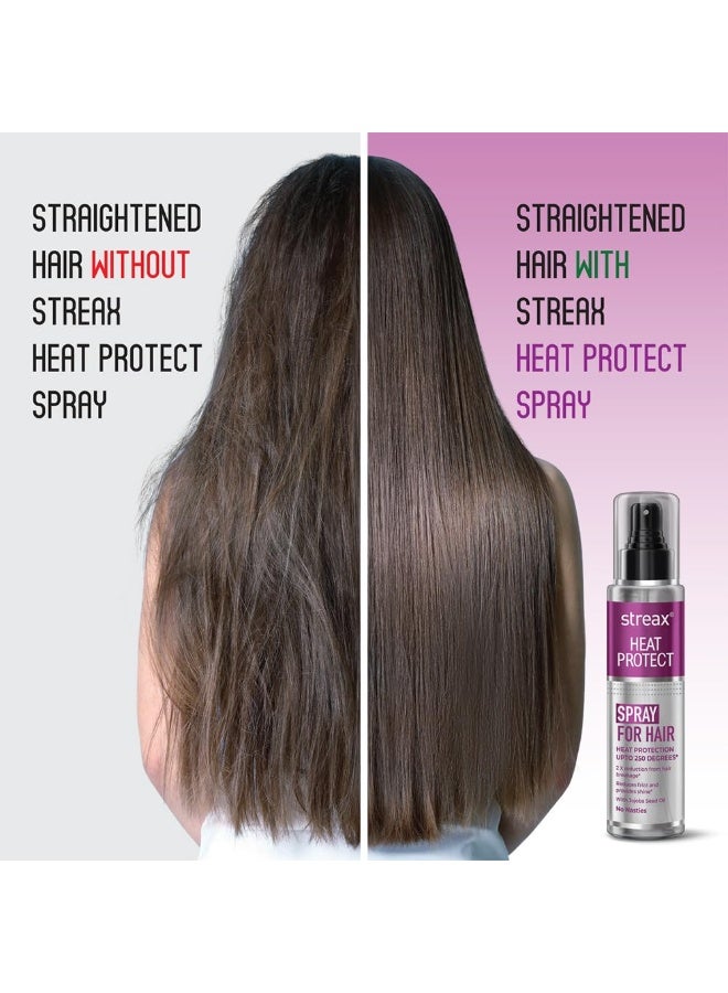 ستريكس بخاخ الحماية من الحرارة للشعر -100 مل، بخاخ تصفيف الشعر للنساء والرجال، بخاخ الحماية من الحرارة للشعر حتى 250 درجة مئوية وتقليل تقصف الشعر بمعدل 2X، خالي من التجعد ويساعد في التحكم في التلف - Image 4