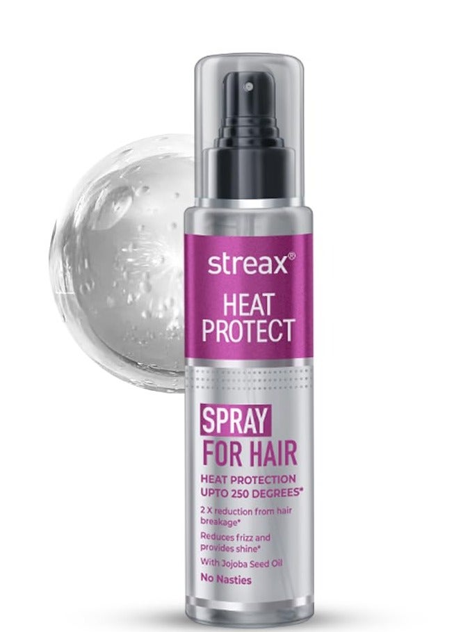 ستريكس بخاخ الحماية من الحرارة للشعر -100 مل، بخاخ تصفيف الشعر للنساء والرجال، بخاخ الحماية من الحرارة للشعر حتى 250 درجة مئوية وتقليل تقصف الشعر بمعدل 2X، خالي من التجعد ويساعد في التحكم في التلف - Image 1