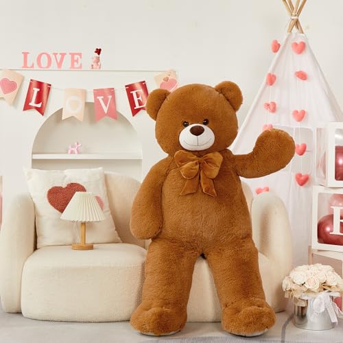 MaoGoLan Giant 47 Teddy Bear Stuffed Animal Cuddly Large Classic Teddy Bear Plush Toy for Girlfriend Boyfriend Kid 4ft Big Brown Stuffed Animal for Valentines Day Birthday Gift Baby Shower Decor - Image 5