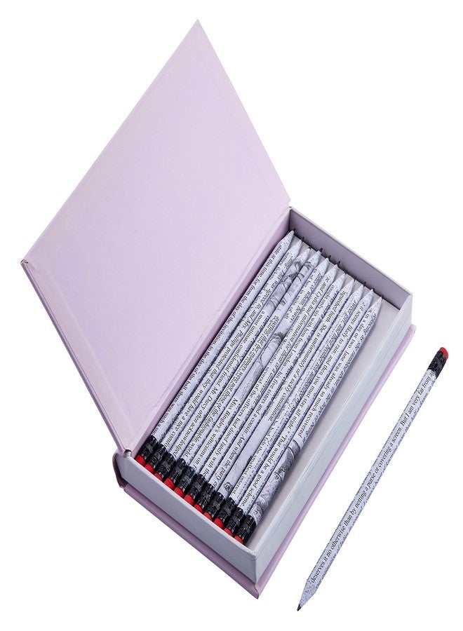 إتس أكاديميك أقلام رصاص كلاسيكية من شركة Written Word Pencil Co.، عبوة من 12 قلمًا، مستوحاة من رواية كبرياء وهوى - Image 3