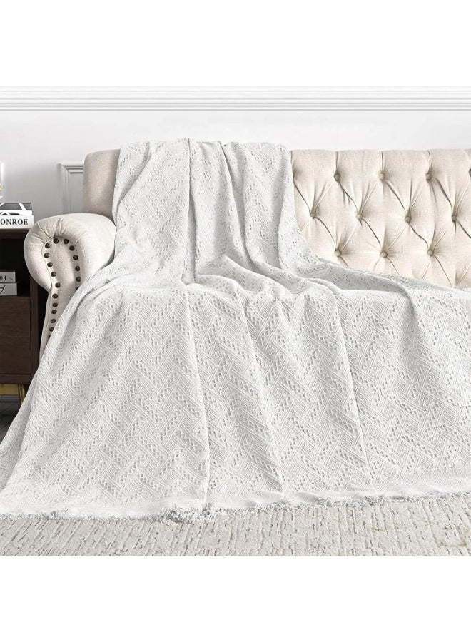 بريمو بلس غطاء أريكة بتصميم ريفي جميل, غطاء اريكة بنمط بوهيمي، غطاء اريكة قابل للغسل، ناعم وجيد التهوية، عالمي لجميع المواسم - Image 1