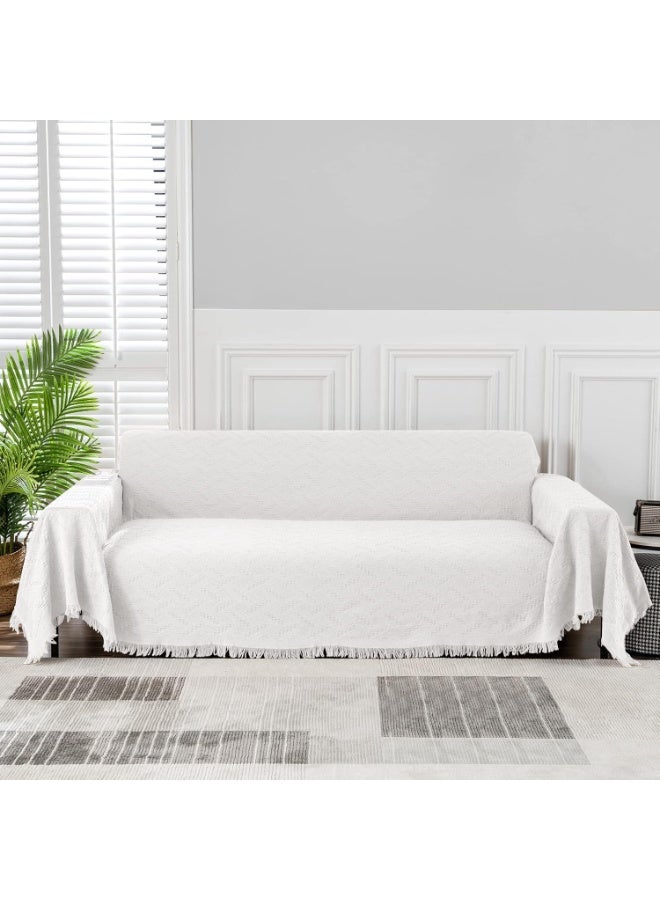 بريمو بلس غطاء أريكة بتصميم ريفي جميل, غطاء اريكة بنمط بوهيمي، غطاء اريكة قابل للغسل، ناعم وجيد التهوية، عالمي لجميع المواسم - Image 2