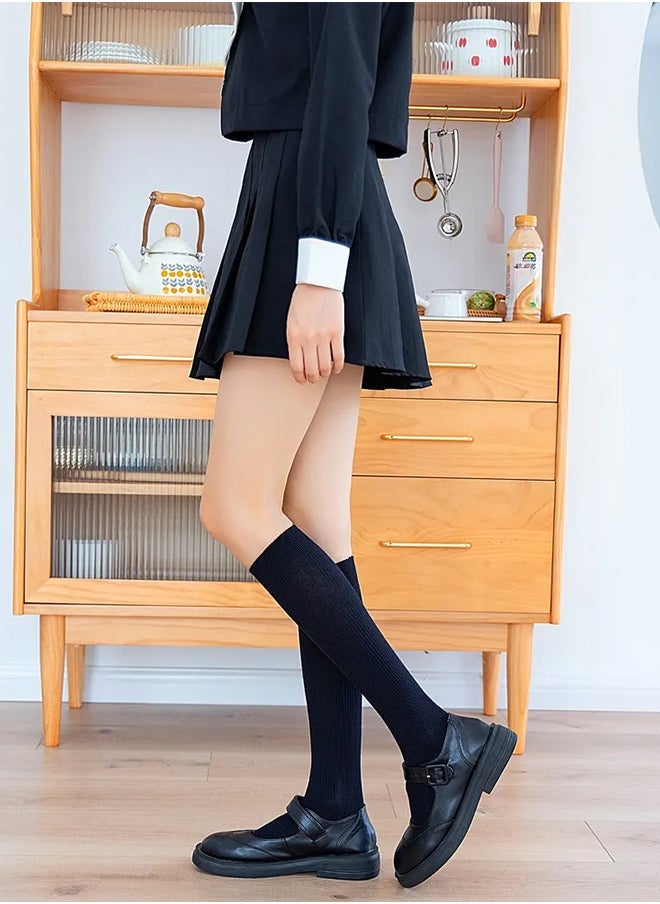 VITION 5 Packs Men and Women's Compression Socks 15-20 mmHg Moderate Pressure Medical Quality Support Best Comfort Fit Moisture Wicking Circulation Travel Black/Skin XXL - Image 3