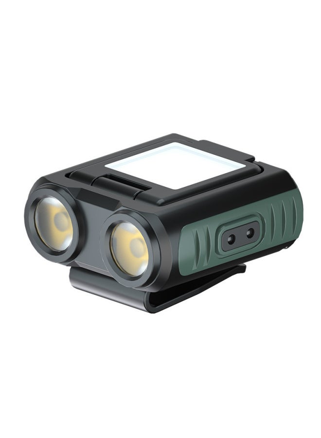 Lanying Night Fishing Strong Light Headlight Induction Super Bright Charging Fishing Special Super Long Endurance Cap Clip Light Lighting Flashlight