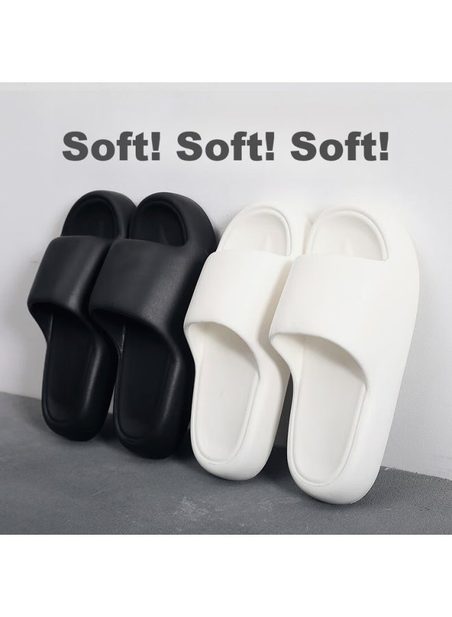 TZLDN Lidani Squishy Feeling Slippers For Men, Shower Room Indoor Bathroom Home Couple Style Thick-soled Heightening Sandals, Khaki, 42-43 - Image 5