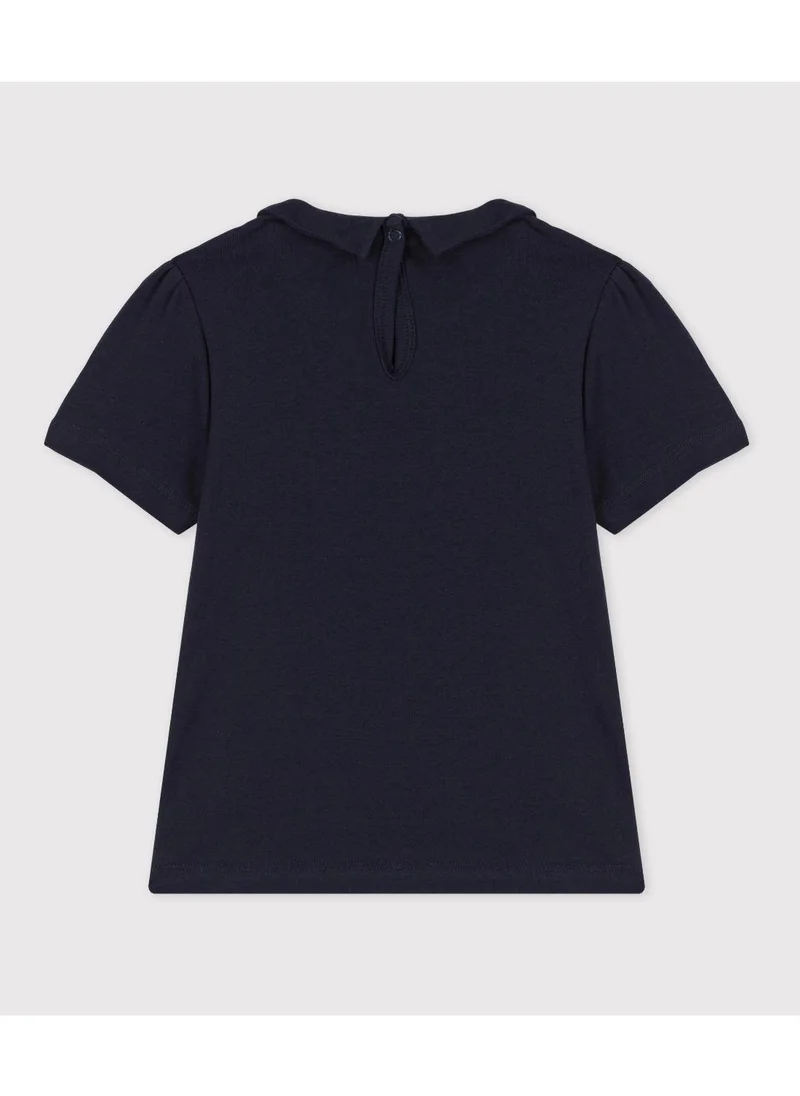 Petit Bateau Girls' Short-Sleeved Organic Cotton T-Shirt