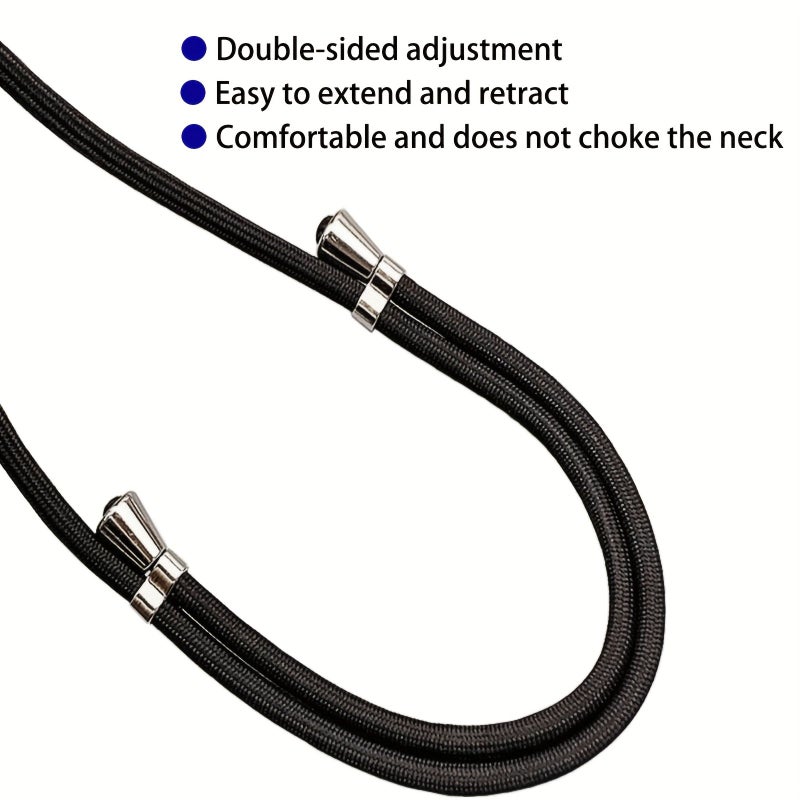 Phone Lanyard Aqua Blue Adjustable Length Crossbody Neck Strap With Phone Spacer Anti Loss Protection And Gift Clasp - Image 5