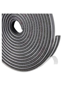 TEGRILO Brush Weather Seal Strip for Sliding Windows/Doors Frame Side, Pile Self Adhesive Weatherstrip Seal Tape for Door Draft Stopper, SoundProof Winter Insulation, Size (9mm*9mm, Grey)  - Image 1