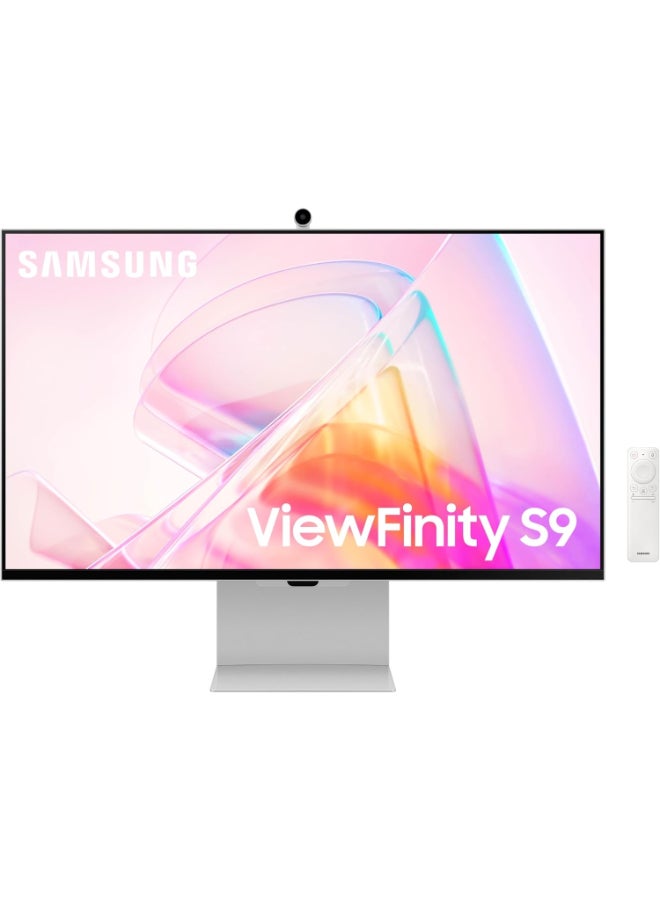 سامسونج شاشة ViewFinity S9 5K QLED غير لامعة مقاس 27 بوصة مع كاميرا ويب قابلة للفصل متوافقة مع تطبيق Mac Smart TV، وBixby، وThunderbolt™ 4، وتصميم مريح، ودعم الألوان 1B - Image 3