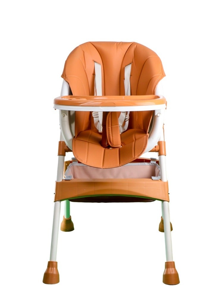 Feeding Dining Leather Brown Chair 2 Levels - E-300 - Image 2