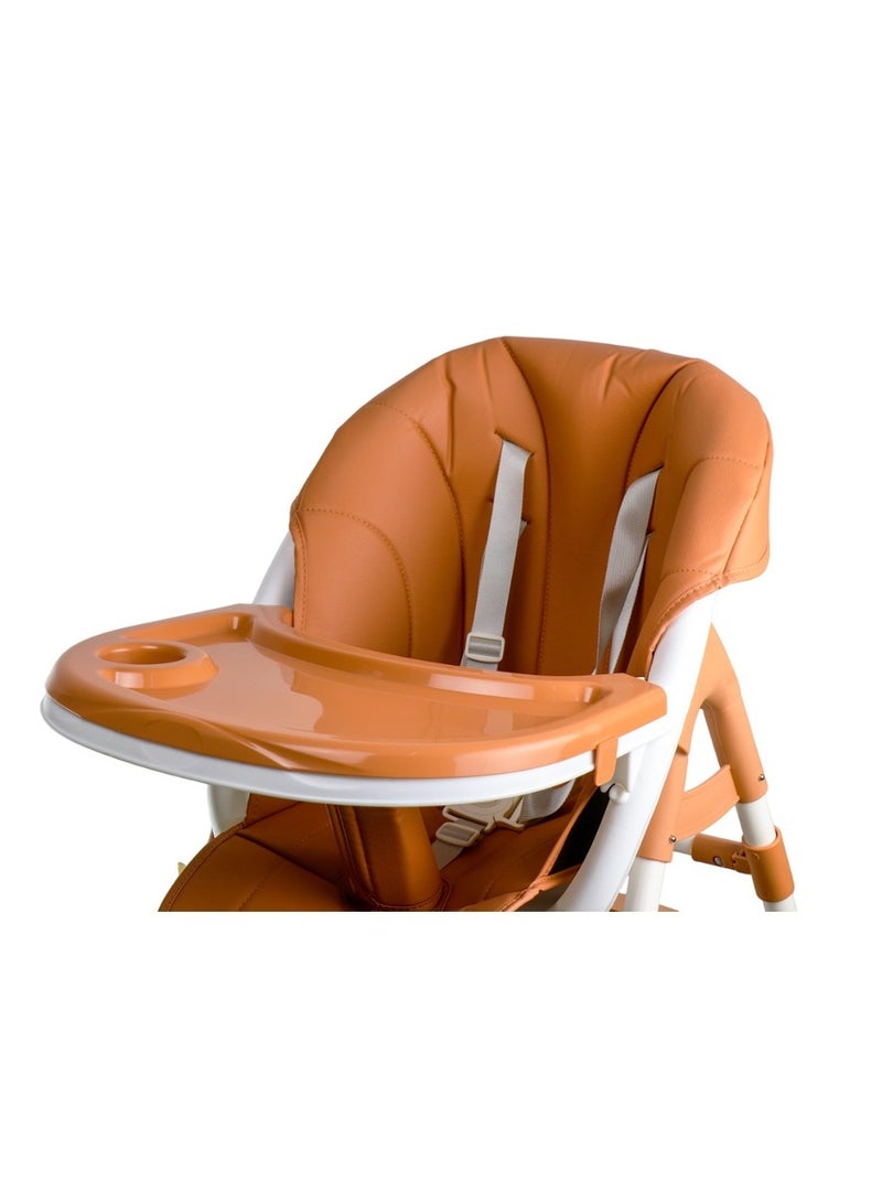 Feeding Dining Leather Brown Chair 2 Levels - E-300 - Image 3